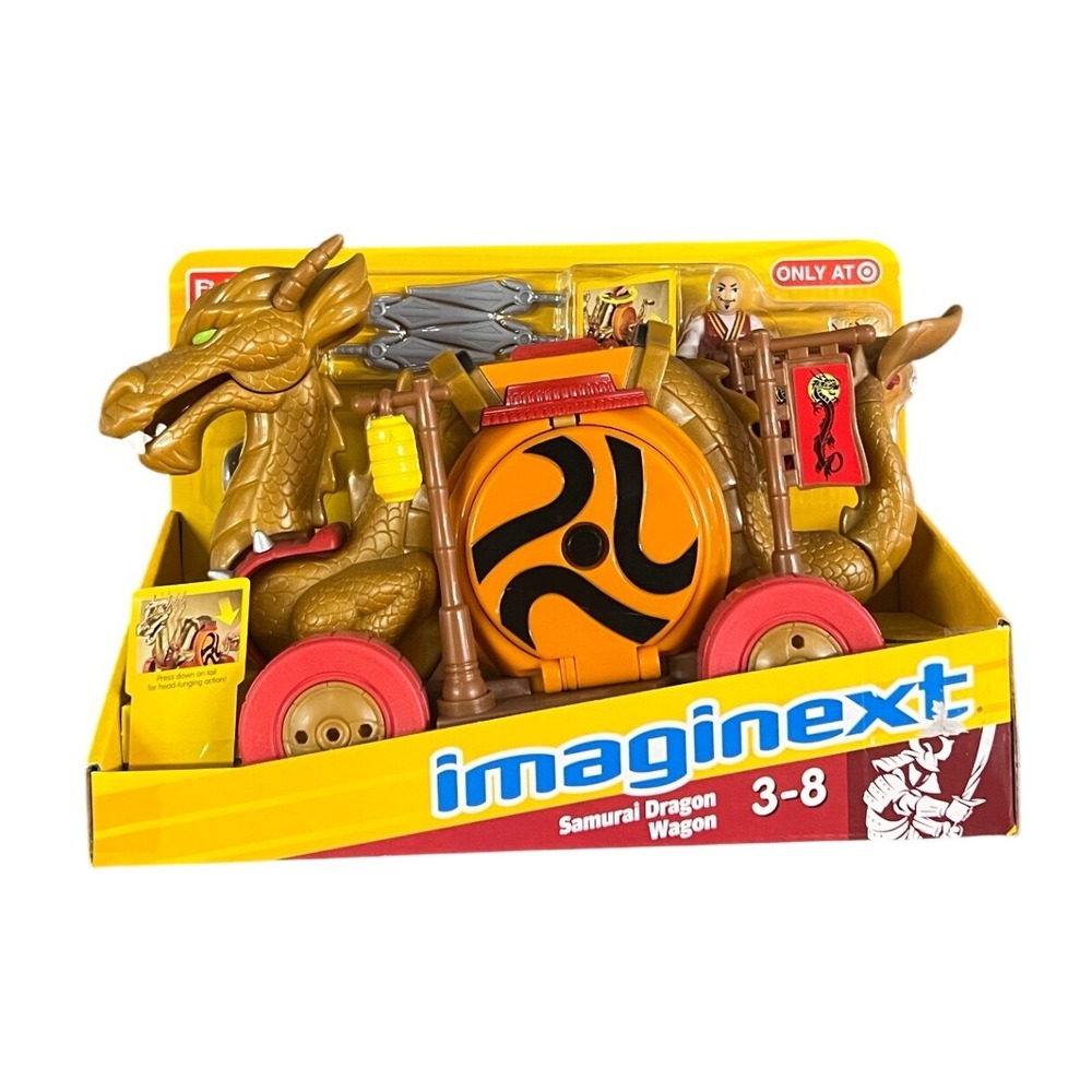Imaginext Samurai Dragon Wagon W1718 Target Exclusive Gold 2011 Fisher-Price New